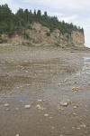 Alma Bay of Fundy beach at low tide